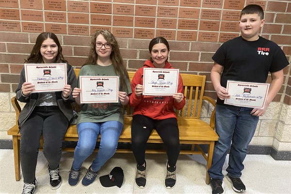 Middle School Students of the Month - November/December 2021